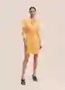 Vestido Nikita2 Naranja Talla S Mujer Mango