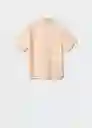 Camisa Kauai Naranja Pastel Talla 09 Niños Mango