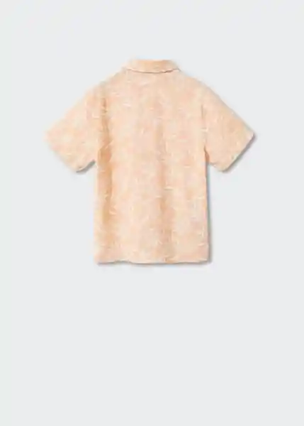 Camisa Kauai Naranja Pastel Talla 09 Niños Mango