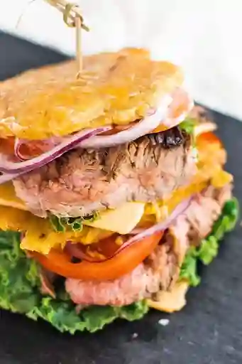 Hamburguesa Patacón de Pollo