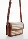 Bolso P Stripes Cuero Talla 99 Mujer Mango