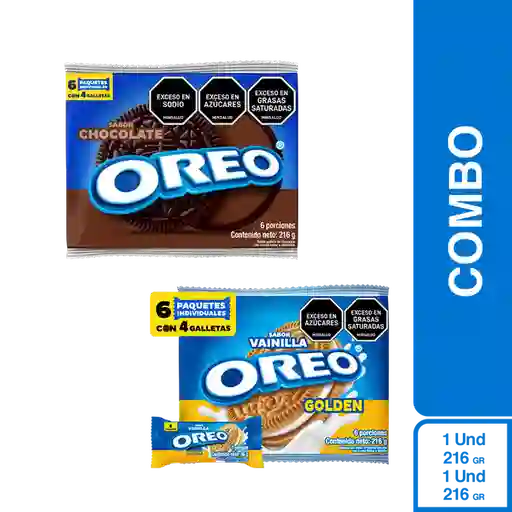 Combo Oreo Golden + Oreo Chocolate