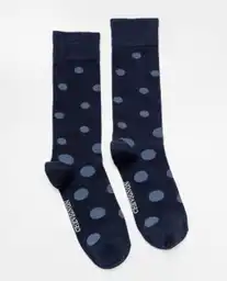 Medias Dots Azul Marino Ultraoscuro Talla 10-12 Chevignon