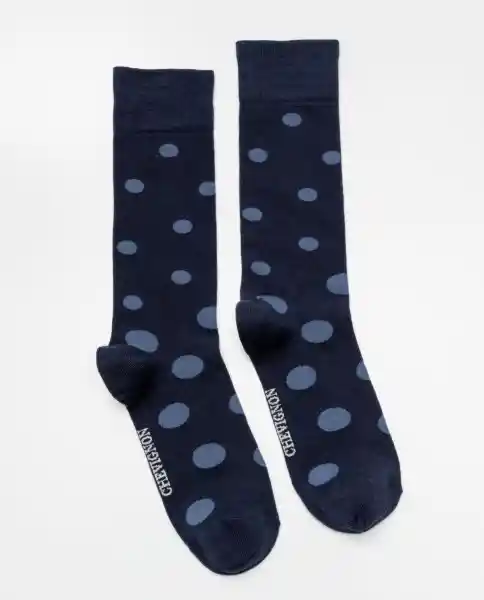 Medias Dots Azul Marino Ultraoscuro Talla 10-12 Chevignon