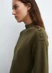 Buzo Jersey Lalo Khaki Talla M Mujer Mango