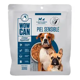 Alimento Húmedo Para Perro Wow Can Pouch Piel Sensible