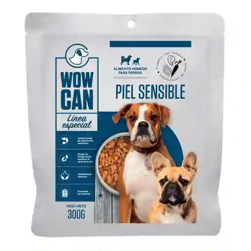 Alimento Húmedo Para Perro Wow Can Pouch Piel Sensible