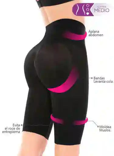 Short Multishape Para Mujer L - Negro