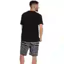 Camiseta Manga Corta Speedo Formula Hombre Negro-l