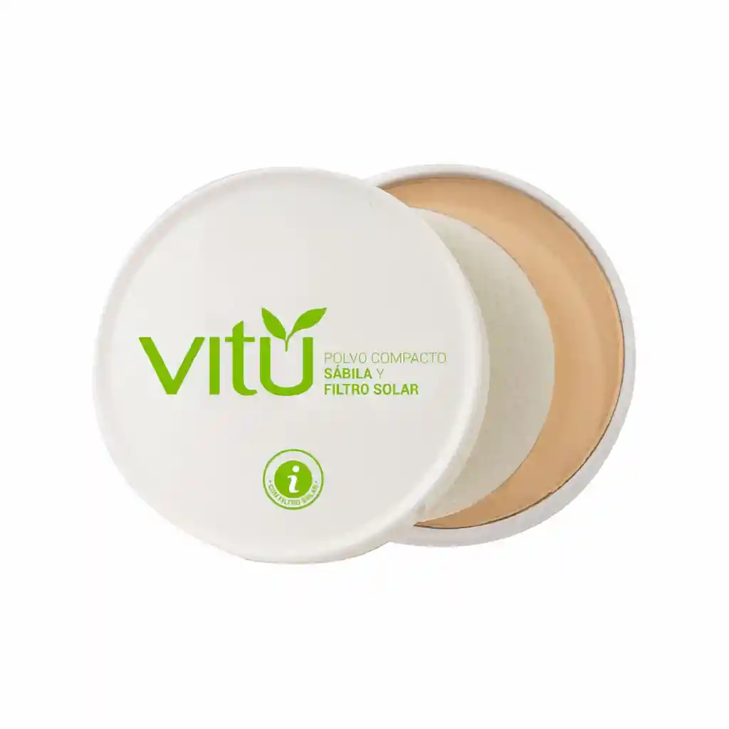 Vitu Polvo Compacto Sábila y Filtro Solar 01 Macadamia