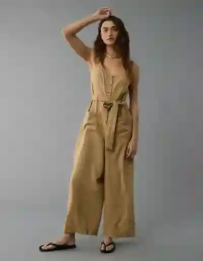 Vestido Mujer Beige Talla: SMALL 8346676 American Eagle