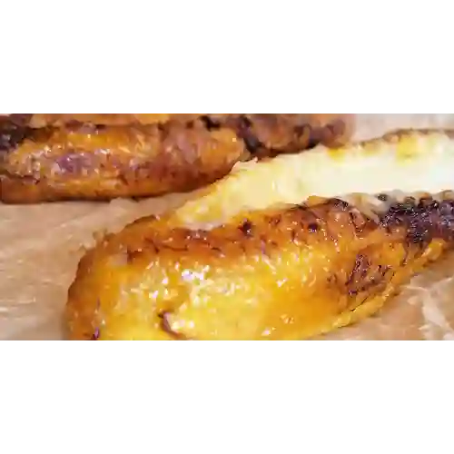 Platano Asado con Queso