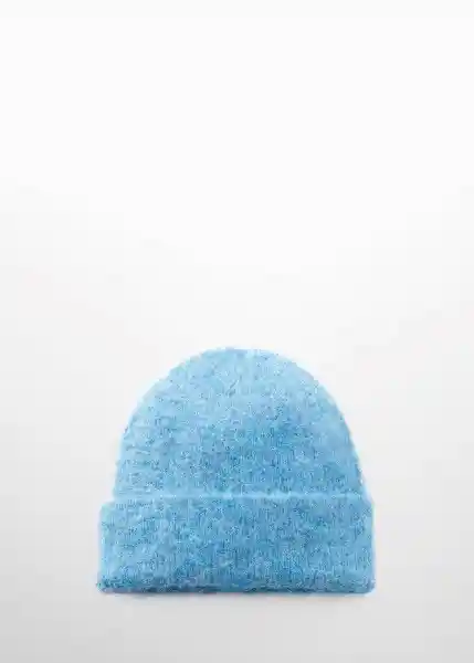 Gorro Mohi Azul Talla 99 Mujer Mango