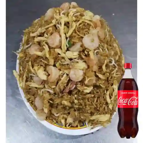 Arroz Chino Pollo&Camarón Familiar +Cocacola Org 1.5l