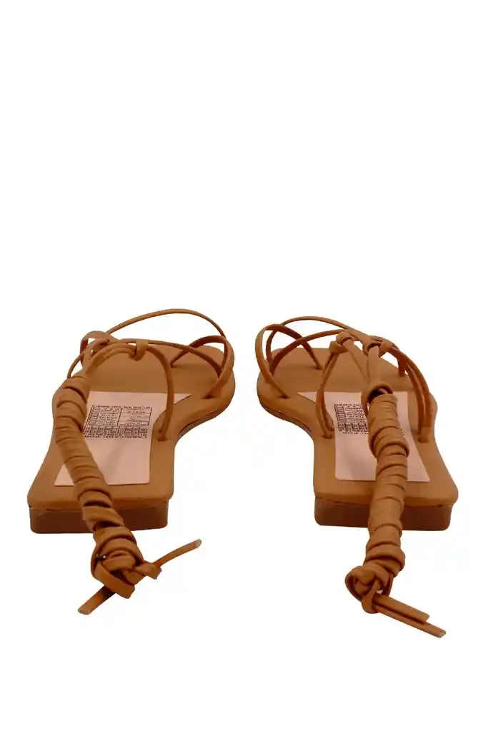 Sandalia Plana Beige Virgil