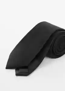 Corbata Basic7 Negro Talla 99 Hombre Mango
