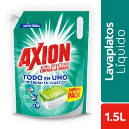 Axion Lavaplatos Liquido Poderoso en Plastico 1.5 L