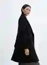 Abrigo Dali Negro Talla L Mujer Mango