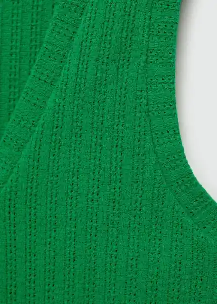 Chaleco Lime Verde Talla S Mujer Mango