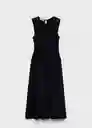 Vestido Maya Negro Talla S Mujer Mango