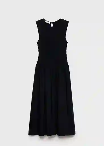 Vestido Maya Negro Talla S Mujer Mango