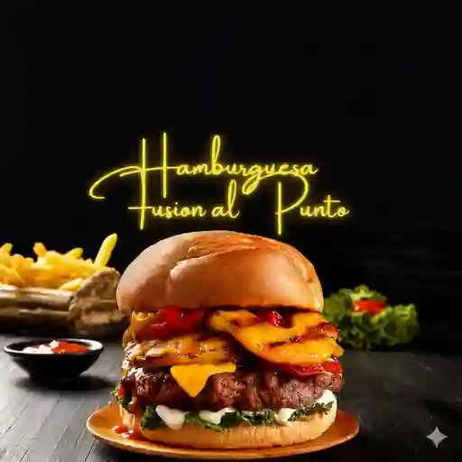 Hamburguesa fusion al punto