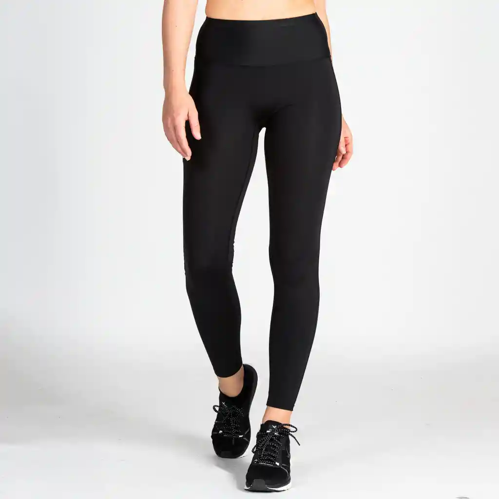 Leggings de Fitness de Talle Alto Para Mujer Domyos 500 Negro