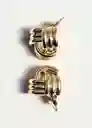 Pendiente Lisa Oro Talla 99 Mujer Mango