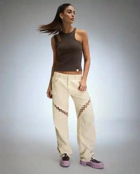 Camisa Mujer Café Talla S 612G082_CAF171321