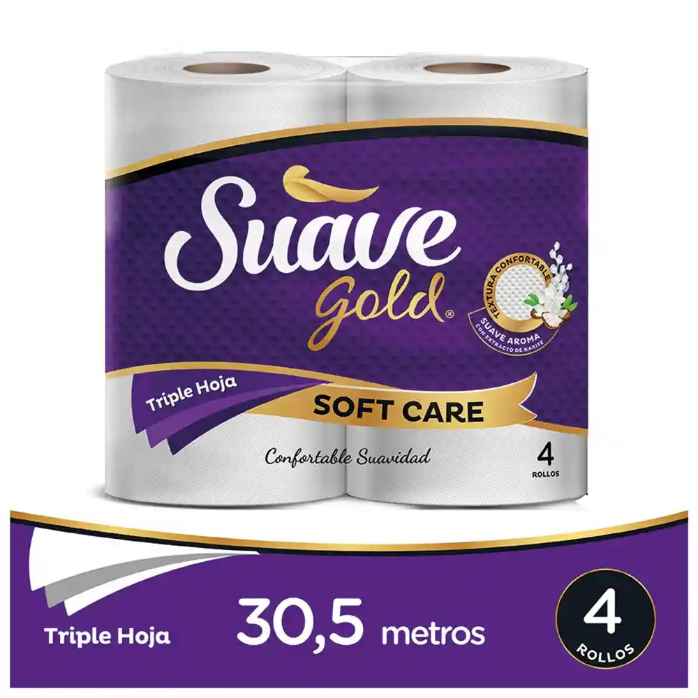 Suave Gold Papel Higiénico Soft Care