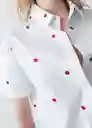 Camisa Fresa Mujer Crudo Puro Claro Talla S 013G353 Naf Naf
