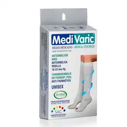 Medi Varic Media Antiembolica para Rodilla Talla S Color Blanco