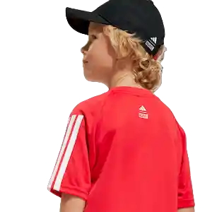Adidas Camiseta Manga Corta T Lifestyle Unisex Rojo Talla 2Xs