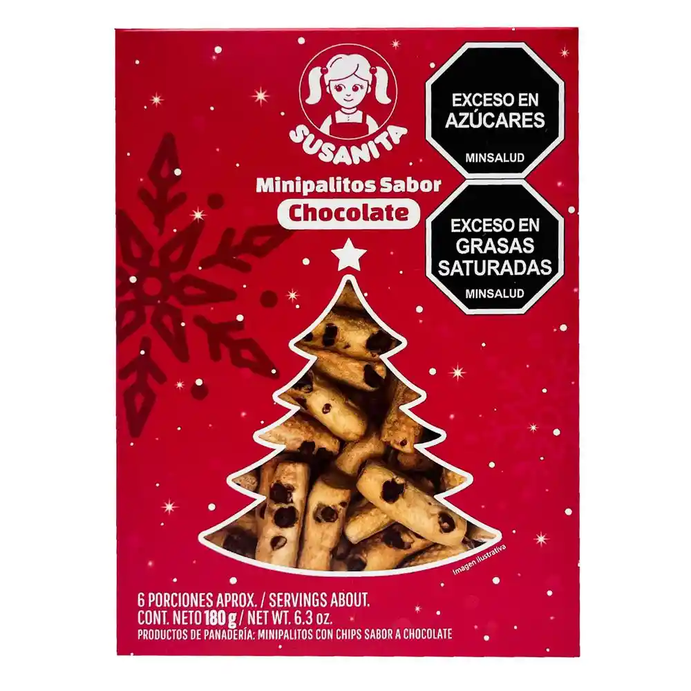 Minipalitos Susanita Chips Chocolate (180 Gr)