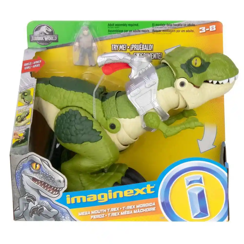 Imaginext Jurassic World T-rex Mega Mordida