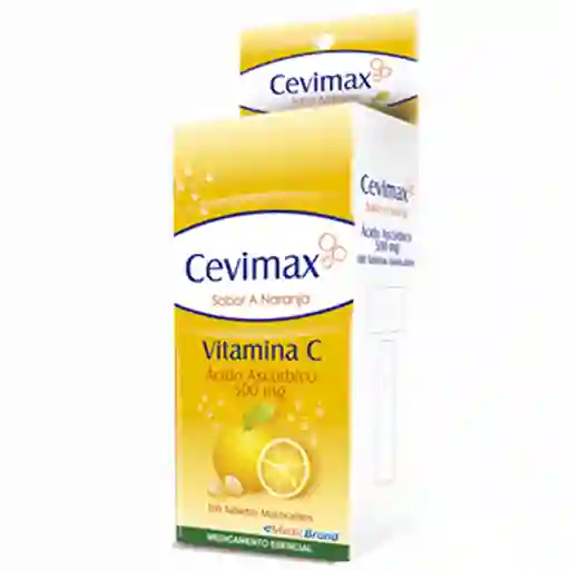Cevimax Tabletas Masticables Vitamina C Ácido Ascórbico (500Mg)