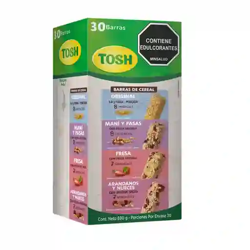 Tosh Barra de Cereal en Sabores Surtidos
