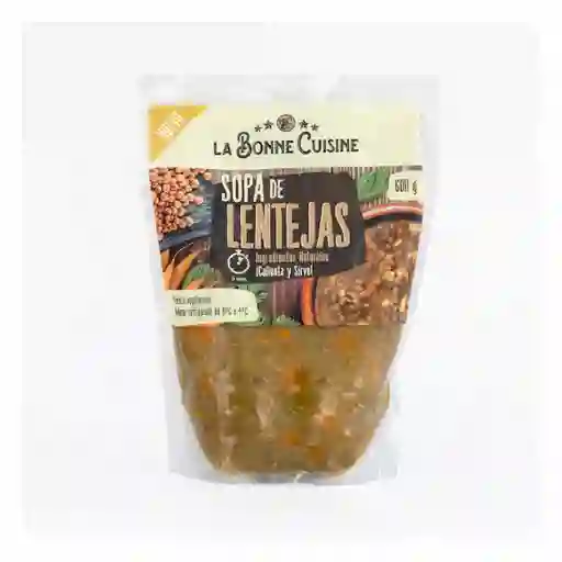 La Bonne Cuisine Sopa de Lentejas Lista para Consumir
