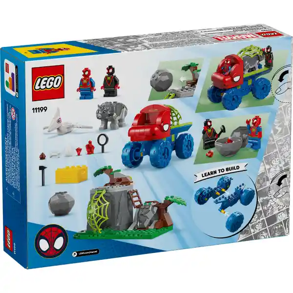Set Construcción Dinosaurio y Equipo Spidey al Rescate Lego