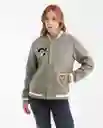 Chaqueta Bomber Embroidery Verde Cerro Oscuro Talla L Chevignon