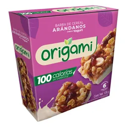 Barras Cereal Arándano Yogurt Origami