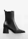 Botines Bandy Negro Talla 36 Mujer Mango