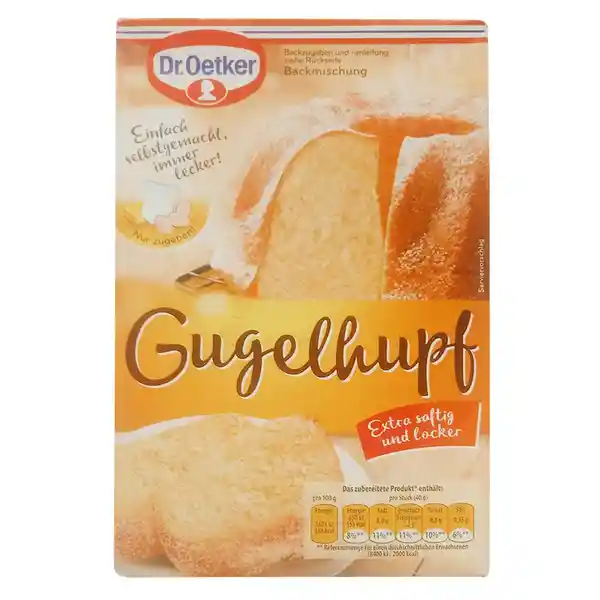 Dr. Oetker Base Para Tortas Gugelhupf