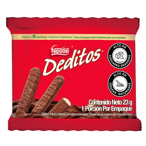 Deditos Galletas Dulces Sabor a Chocolate