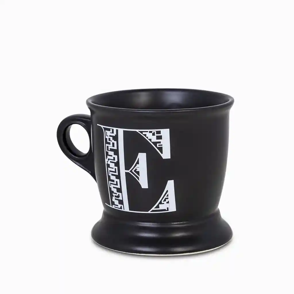 Ambiente Gourmet Mug Con Letra E Negro