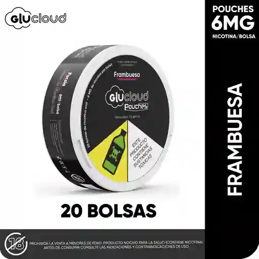 Glucloud Pouches Frambuesa 6MG
