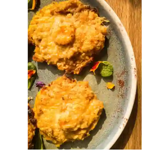 Tostones de Jaiba Gratinada