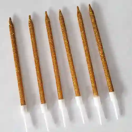 Velas Doradas (6 Unidades)