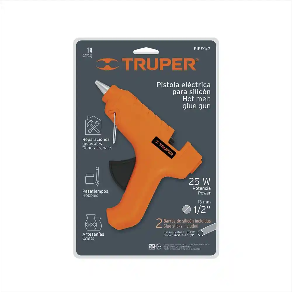 Truper Pistola Eléctrica Para Silicona 25 W