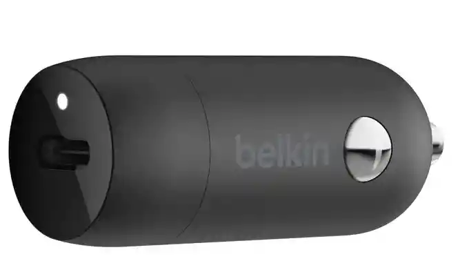 Belkin Cargador Carro Usb-C a Lightning Puerto Usb-A 20W Negro